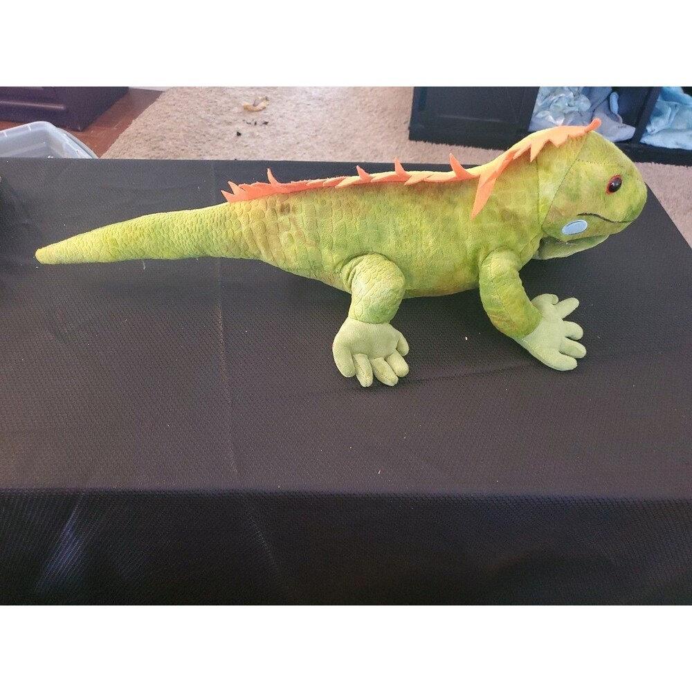 Wild Republic Iguana 24" Plush Green & Orange Lizard Stuffed Animal - Picture 5 of 8